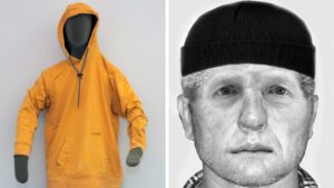 Phantombild und Kleidung des Gesuchten