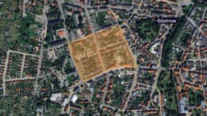 Kartenansicht von Fabians Zuhause in der Schweriner Straße in Güstrow.