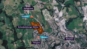 Karte des Kemptener Stadtteils Thingers