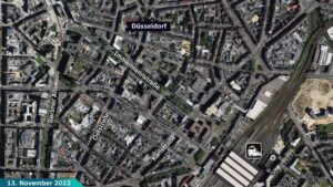 Karte des Bereichs Immermannstraße / Hauptbahnhof in Düsseldorf.